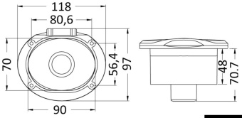 Osculati 15.303.01 - Elissa Deck Shower With Tiger Shower PVC Hose 4m