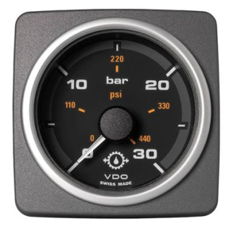 VDO AcquaLink Oil Pressure Gauge 0-30 bar