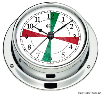 Osculati 28.680.01 - Barigo Tempo S Chromed Clock with Radio Sectors