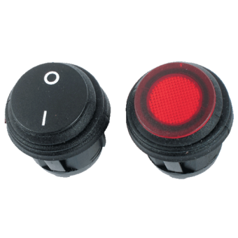 Philippi 520130210 - WIP 25 RD 12 V Rocker Switch Red