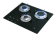Allpa Airxcel Gas Hob Unit With Thermic Glass-Plate, 505x410x80mm, Burners: 1x Small/1x Medium/1x Large