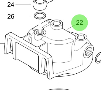 Steyr Z002609-0 - Fuel Filter Bracket Assembly for M160068 Engines