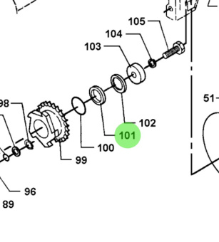 Bukh 000E4808 - Thrust Collar for DV36 and DV48 Engines