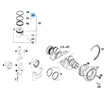 Vetus VD20063 - Set Piston Rings