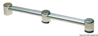 Osculati 41.609.00 - Aluminium Oval Handrail Central For Pipe 40x20mm