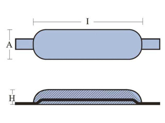 Tecnoseal Aluminium Weld Anode With Drill Holes (13 x 25 mm)