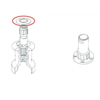 Lewmar 45001300 - Top Cap 16 New Standard