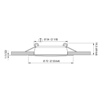 Quick Todd ET SD Recessed Spotlight Stainless Steel