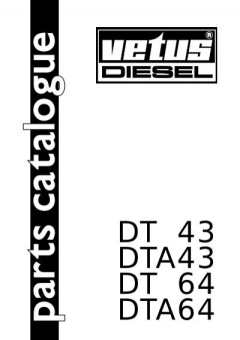 Vetus STM0084 - Spare Parts Catalogue DT(A)43/DT(A)64