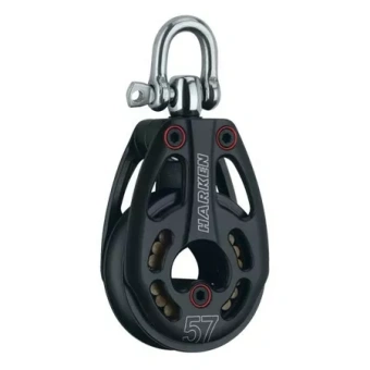 Harken 3226 - 57mm Black Magic Aluminum Low-Load Block Swivel