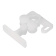 Nuova Rade 13872 - Door Fastener, Nylon Plastic, 22x32mm, White