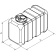 Can SB Fuel Tank - Plastic - 70 L - 66X44X30 cm