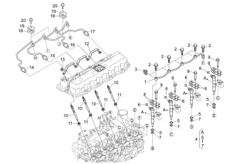 Nanni Diesel 970314910 - KIT HOLDER NOZZLE for N4.85 N4.100