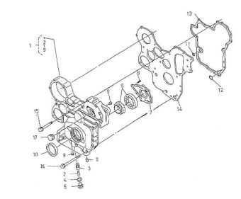 Nanni Diesel 970310798 - BOLT,FLANGE for 4.330TDI/4.330TDI