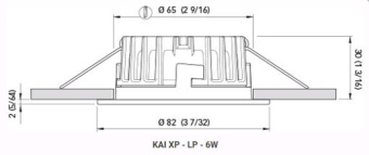 Quick Kai XP LP LED Warm White 95° IP66 6W 1030 Stainless Steel (Spring Mount)