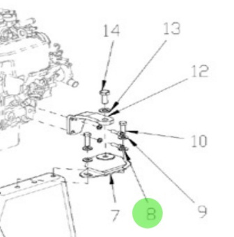 Nanni Diesel 39620406 - Engine Mount Washer for N2 and N3 Engines