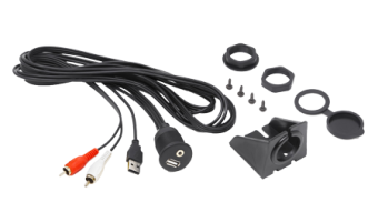 Hertz HMA USB Aux In - Waterproof Socket With Usb And 3.5mm Jack
