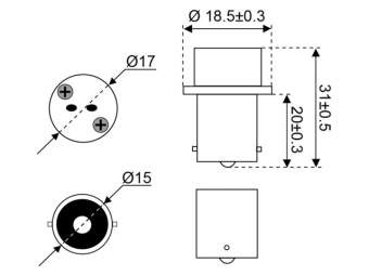 Talamex Adapter BA15S To G4