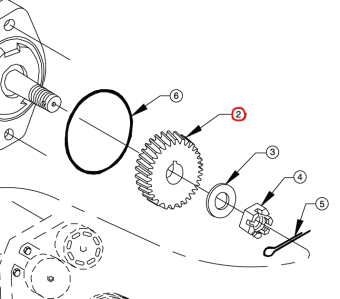 Northern Lights R135101 - GEAR, RAW WATER PUMP DRIVE (TAP