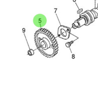 Nanni Diesel 970302798 - Camshaft Gear for HE and N Series Engines