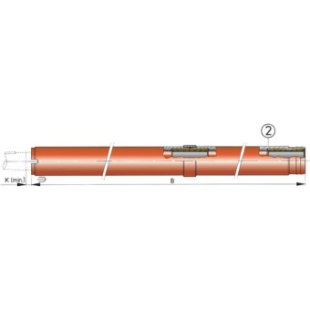 Vetus BR345S - Third Rubber Bearing for Deadwood Tube 45mm