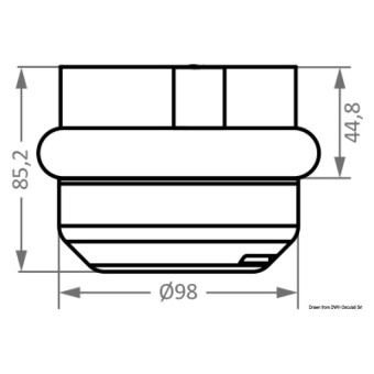 Osculati 11.477.08 - Discovery navigation light 360° mast head+3colours