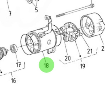 Nanni Diesel 970313685 - Starter Yoke Assembly for N4.115 Engines