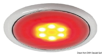 Osculati 13.408.11 - Day/Night LED Ceiling Light Recessless White/SS