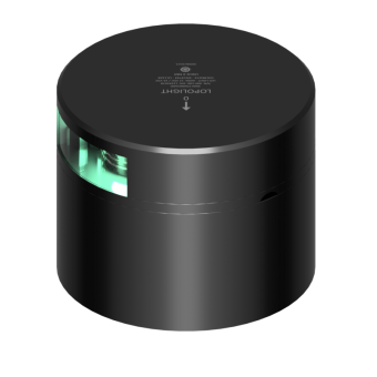 Lopolight 301-108-PRO-I - Navigation Light 3NM 112,5° Green, Starboard, Black Anodized, Ice Class