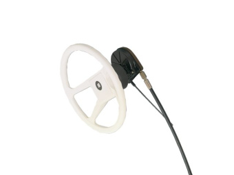 Ultraflex T67W Steering System with White Bezel