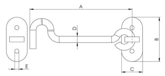Hollex Jib Hook 100 mm