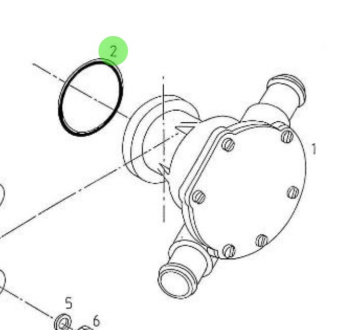 Nanni Diesel 970434051 - 3/8 Hose Socket for Sea Water Pump