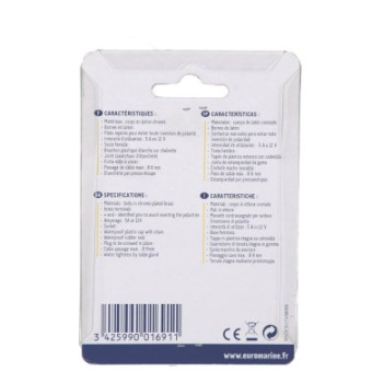 Euromarine Socket + Waterproof Plug 5A - 2 Poles