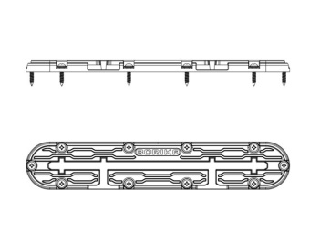 Borika TRk255 - Track For T-Bolt Mounting 255mm