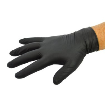 Black Nitrile Glove Size L