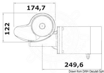 Osculati 02.401.35 - Italwinch Smart Drum Windlass 1000W 12V 8 mm