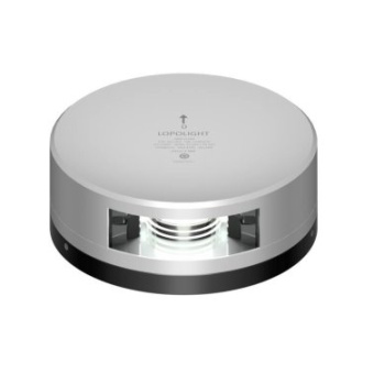 Lopolight 301-005-FB - Stern Navigation Light 135° 2 NM Horizontal Mount Anodized Aluminum Flat Base