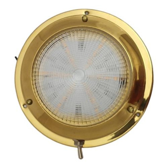 Hollex Surface-Mounted Ceiling Light Brass 12V 102mm Warm White LED