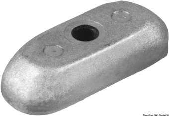 Osculati 43.903.30 - 2-5 HP Plate Without Insert Fitted With 7-mm Ø Bore