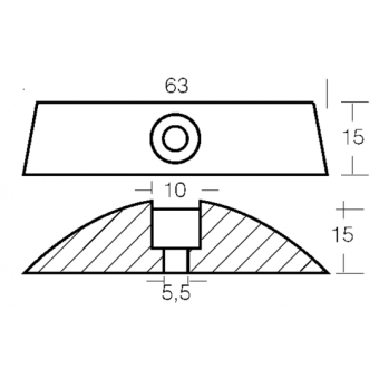 E. Polipodio Zinc Small Plate For 110/120 HP S-B S-C