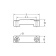 Plastic Lacing Eye Black 40x4 mm