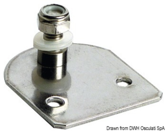 Osculati 38.013.00 - Flat Fastening Plate with 8-mm Threaded Pin