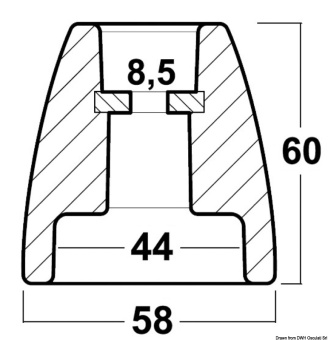 Osculati 43.317.27 - Aliminium Ogive JOHNSON/EVINRUDE G2-Series 200/300