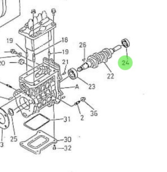 Nanni Diesel 970310938 - Ball Bearing for Injection Pump Camshaft
