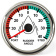 Hollex Rudder Gauge White/Stainless Steel 9-32V Ø85mm