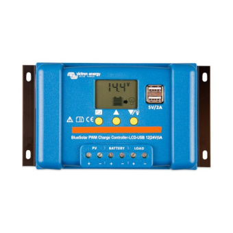 Victron Energy SCC010005050 - BlueSolar PWM LCD&USB 12/24V-5A