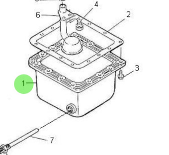 Nanni Diesel 970307461 - Oil Pan Assembly for 2.50HE Engines