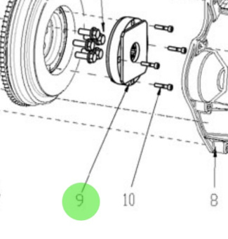 Nanni Diesel 48100953 - Sail Drive Coupling for N2.10, N2.14 and N3.21 Engines