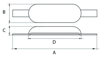 Talamex Zinc Alloy Anode With Strip 1 kg