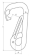 Hollex Asymmetrical Carabiner Hook 8 mm With Eye Stainless Steel 316